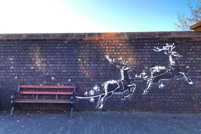 Banksy's artwork in the Jewellery Quarter.