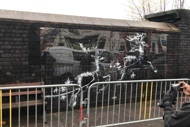 Perspex glass was put in place to deter vandals.