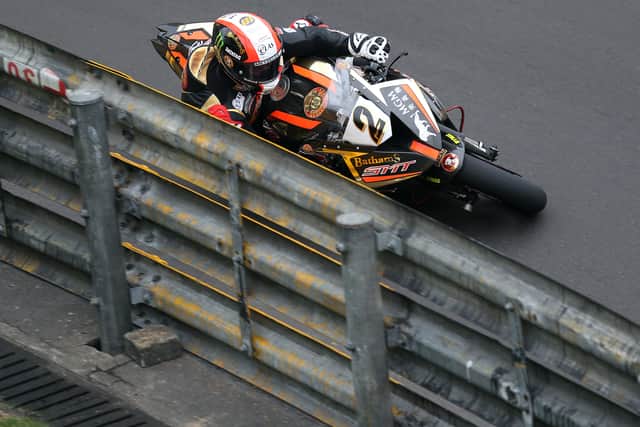 The street circuit always throws up some superb racing and here Rutter negotiations the notorious Fisherman's Bend. Picture: Stephen Davison
