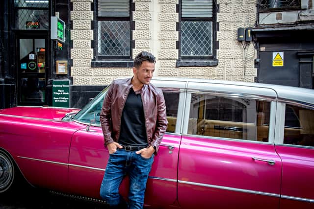 Peter Andre (Teen Angel) at the Grease press launch in Leeds