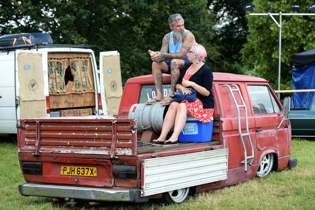 One of the cool camper vans on show