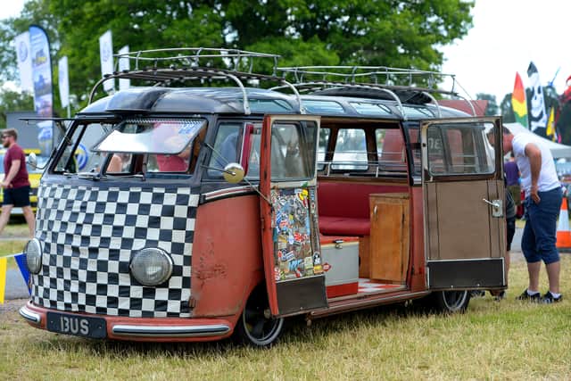 This camper van had a unique appearance