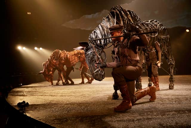 War horse on stage