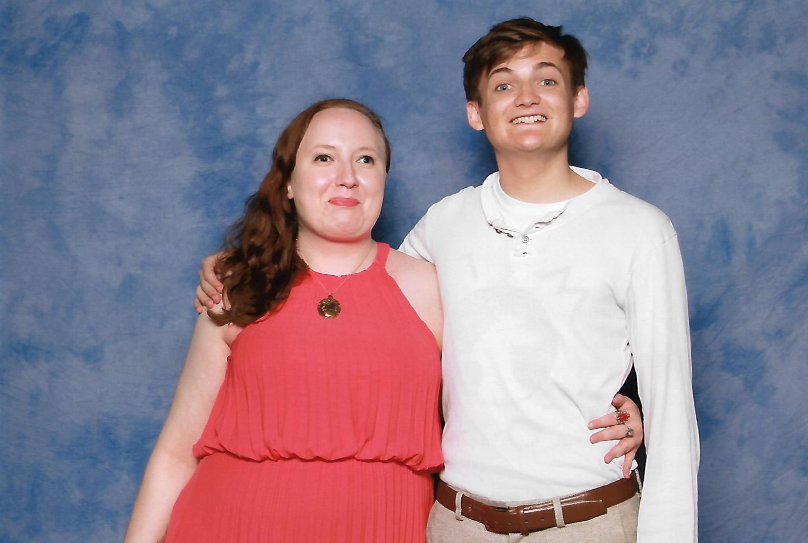 Paige wraps an arm around King Joffey actor Jack Gleeson
