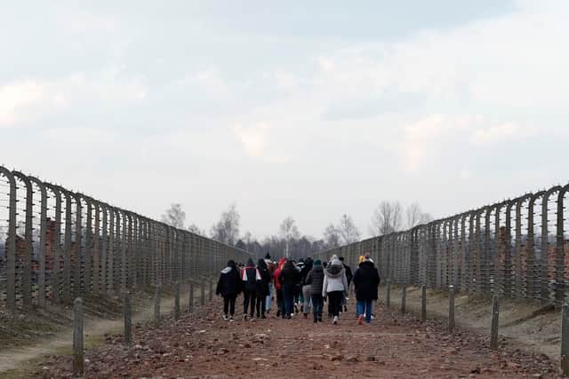Students were taken around Auschwitz-Birkenau