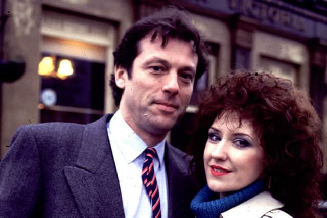 Leslie Grantham with Anita Dobson in Eastenders