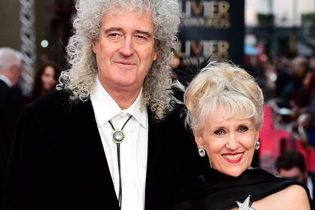 Brian May and Anita Dobson