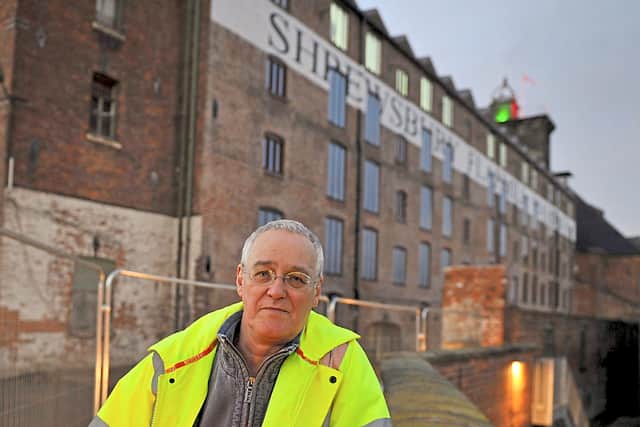 Artist Andy McKeown at the Flaxmill