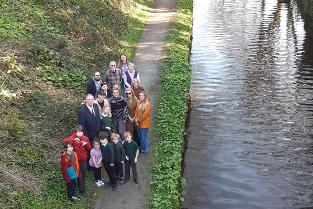 Parents and children were worried when told pupils attending St Martins School could be asked to walk along a narrow towpath. Picture: LDRS
