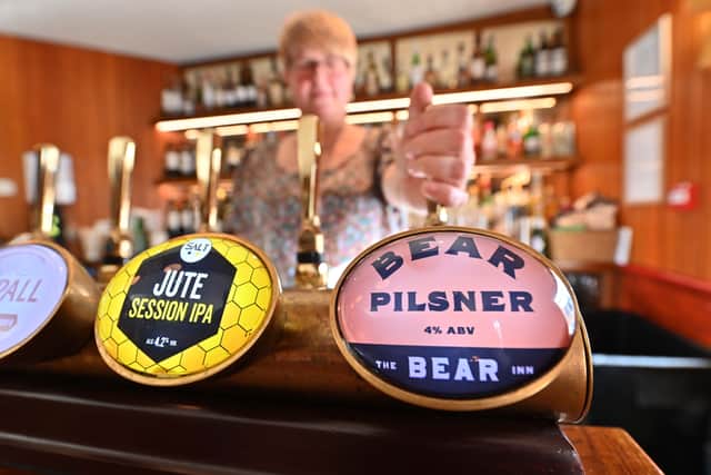 The Bear Pilsner is among the popular drinks on offer. Photo: Steve Leath