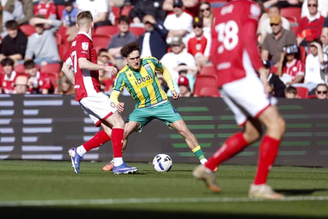 Callum Styles was excellent for Albion and his corner created the only goal. (Photo by Adam Fradgley/West Bromwich Albion FC via Getty Images)