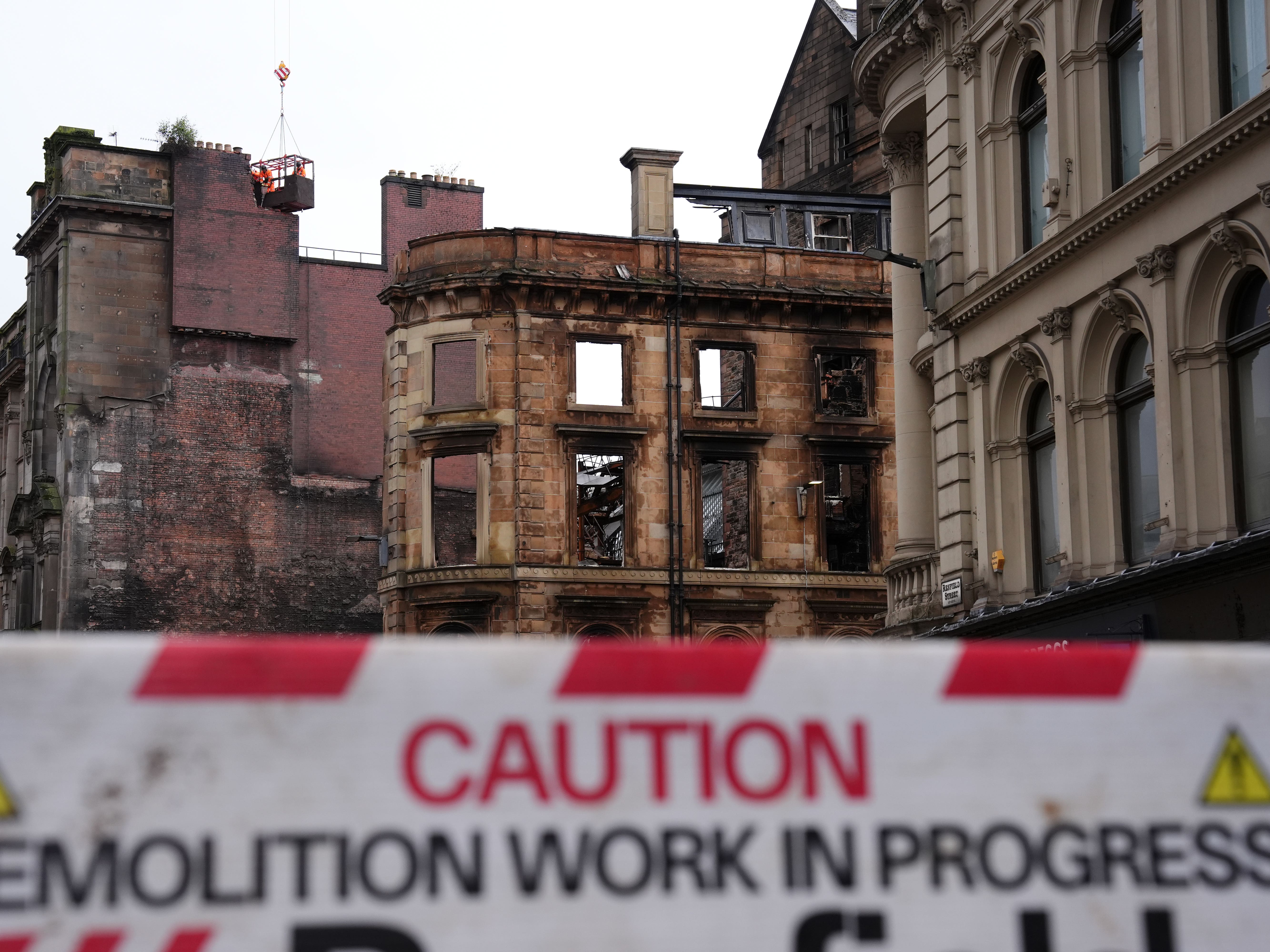 Another exit at Glasgow Central to reopen as demolition after fire ...