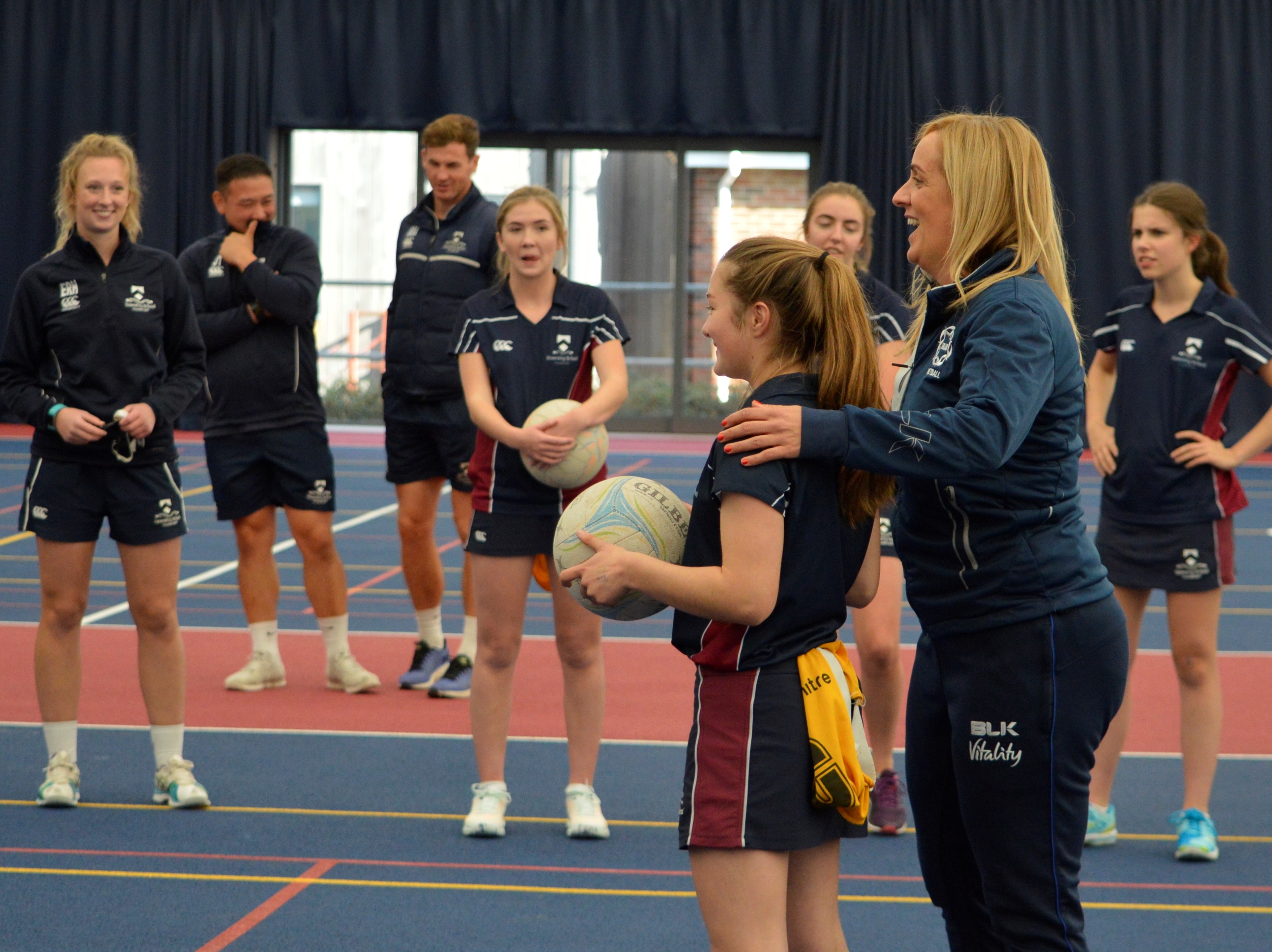 England head coach Tracey Neville gives netball masterclass in Oswestry