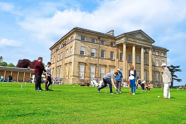 Croquet on the lawn at Attingham Park