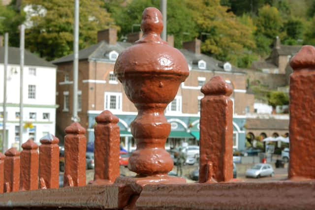 Scaffolding starts to be removed from the Iron Bridge after months of restoration