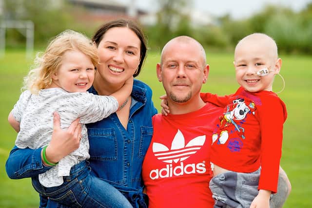 Hannah Oliver-Willets with Wayne Willets, Zac and his brother Leo