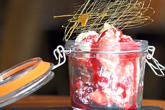 Stunning sweet – the Eton mess was fabulous