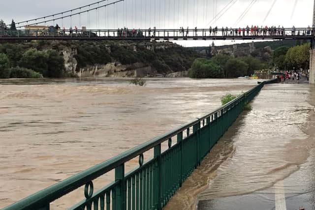 Shropshire man caught up in severe France flooding
