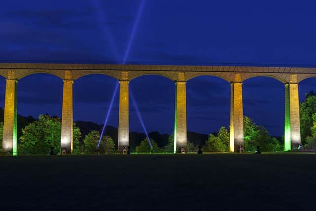 The aqueduct is in between Chirk and Llangollen