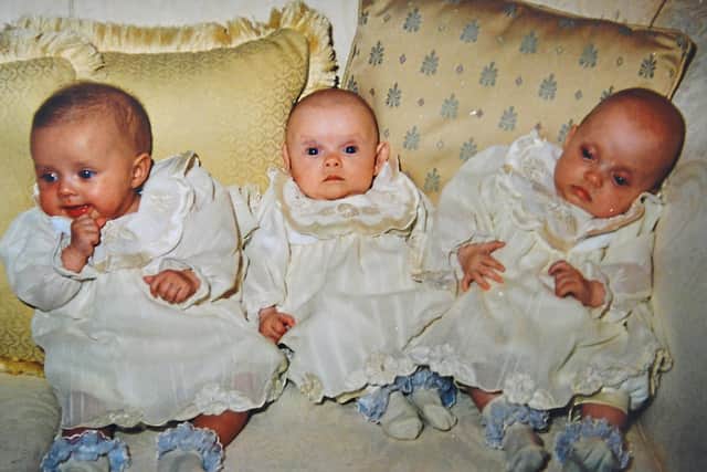 India, Alicia and Savannah on their Christening Day