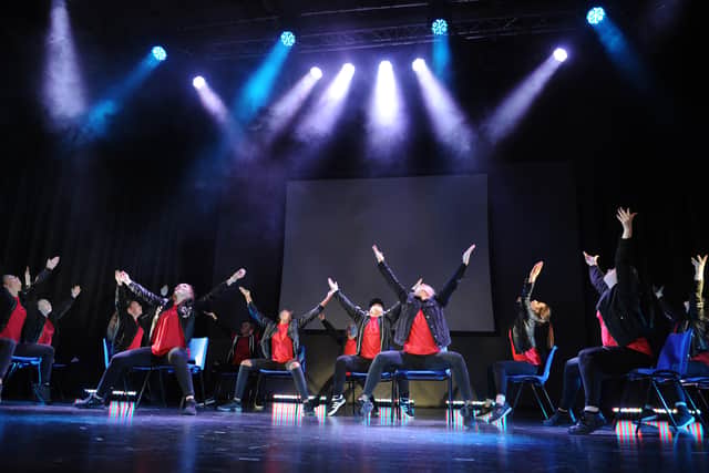 Full Out performs during Telford's Got Talent