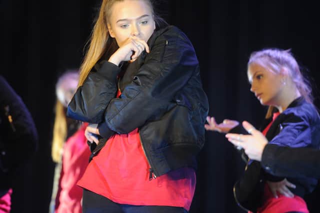 Full Out performs during Telford's Got Talent