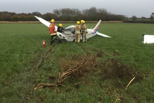 Fire crews made the wreckage safe