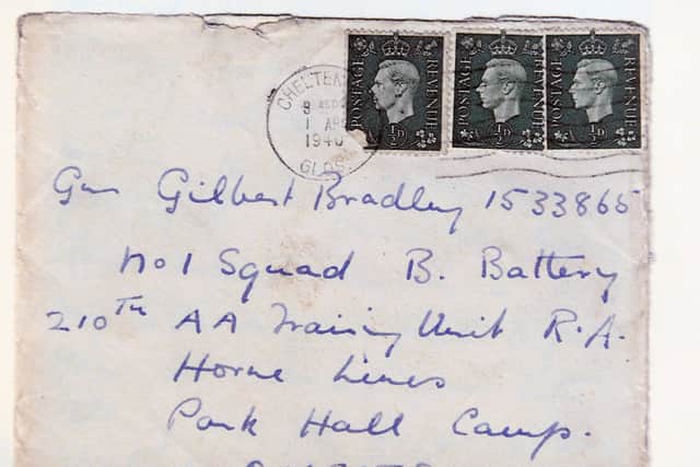 One of the letters addressed to Gilbert
