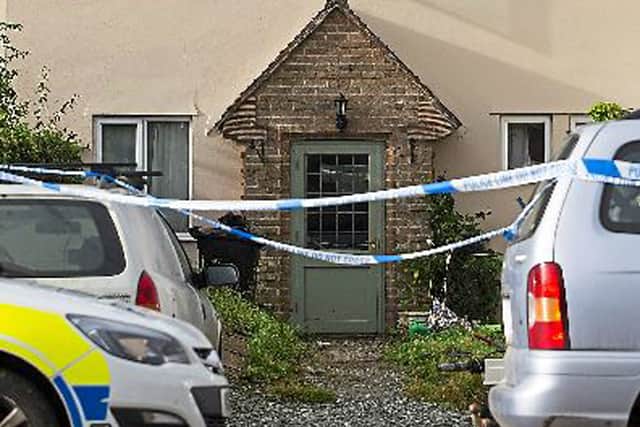 The house where Archie Spriggs was found dead