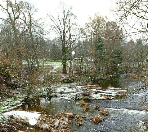 The River Severn flows through Newtown