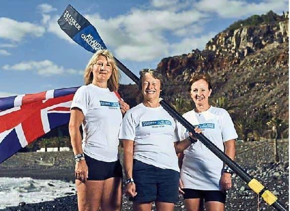 Record breakers Di, Elaine and Sharon