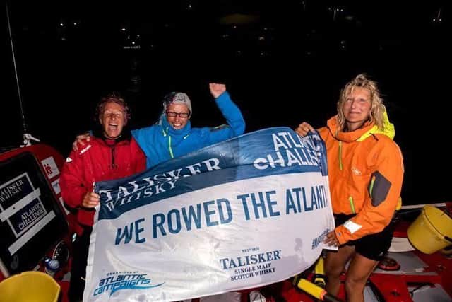 Dianne Carrington, Sharon Magrath and Elaine Theaker celebrate