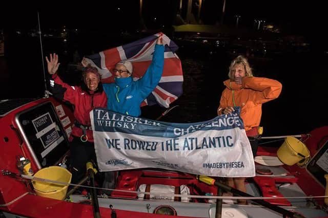 Dianne Carrington, Sharon Magrath and Elaine Theaker celebrate