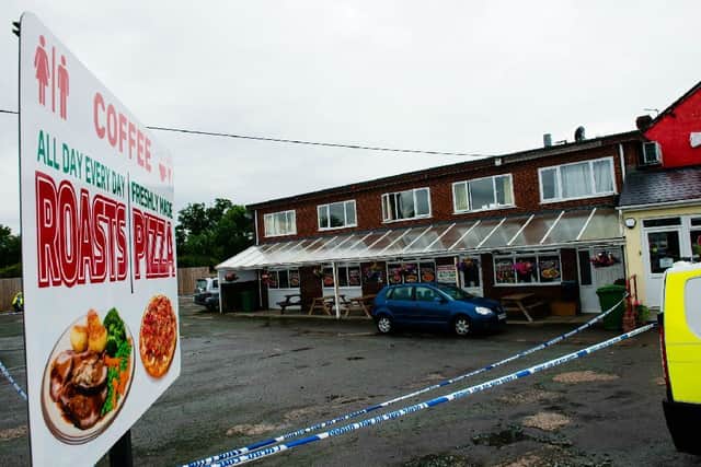 The murder scene