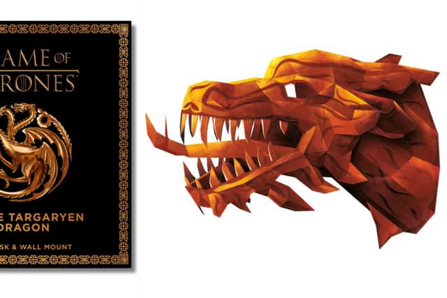 The House of Targaryen Dragon mask and wall mount