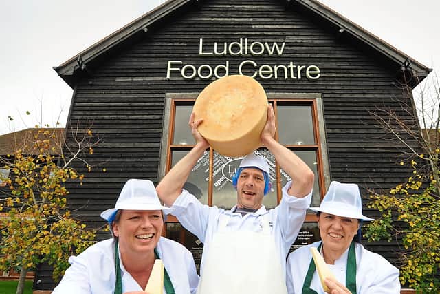 (LEFT-RIGHT) Cheesemonger Lynn Wight, dairy manager Dudley Martin, and cheesemonger Carol Fellows