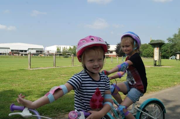 Liz and Chris Bevan's youngest - Ebony, eight, and Seren, six (Image: Chris and Liz Brown)