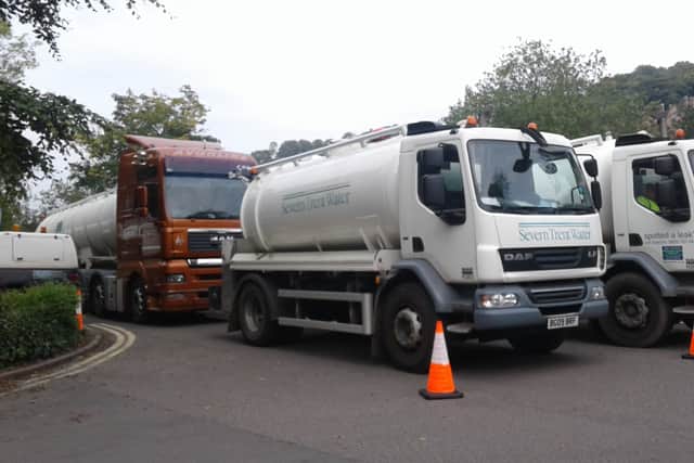 Severn Trent sent 16 water tankers to help with supply while the burst pipe is repaired