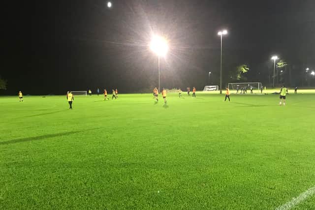 AFC Telford players train at Lilleshall (Photo: Joe Edwards)