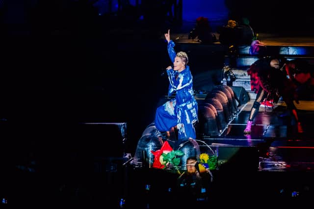 P!nk performs at V Festival