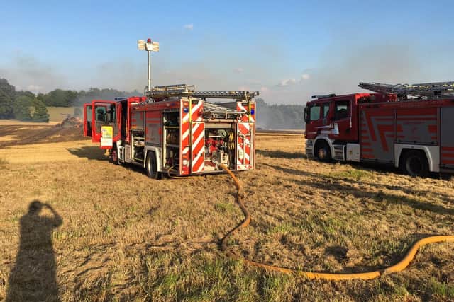 The scene of the fire. Picture: Bridgnorth Fire Station