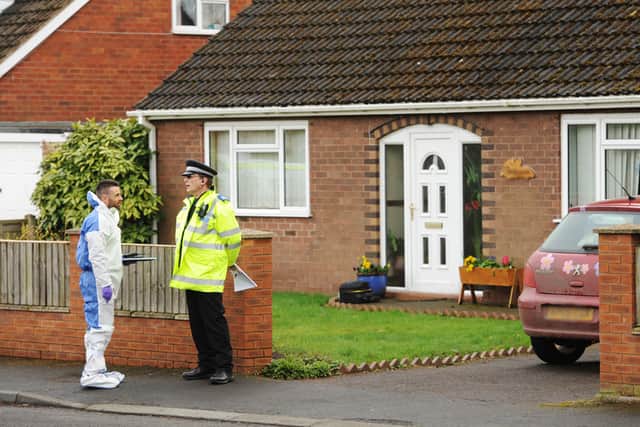 Police at the scene