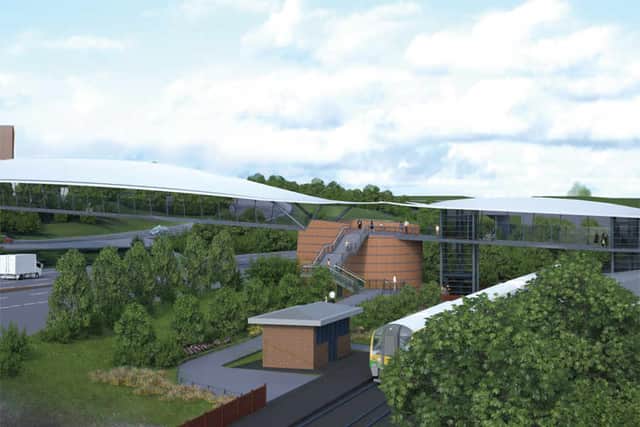 An artist's impression of what the new footbridge could look like