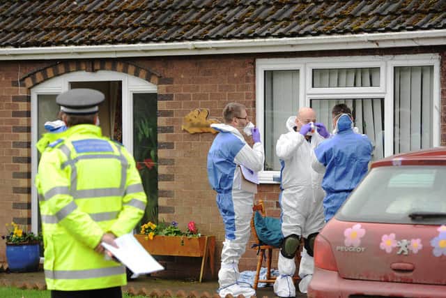 Forensic investigators in Sefton Drive, Bomere Heath