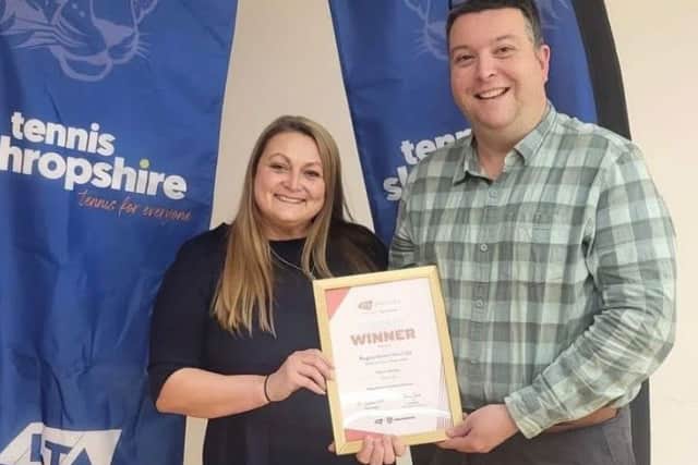 Carol Spraggett and Tim Smith were in attendance to collect the prize