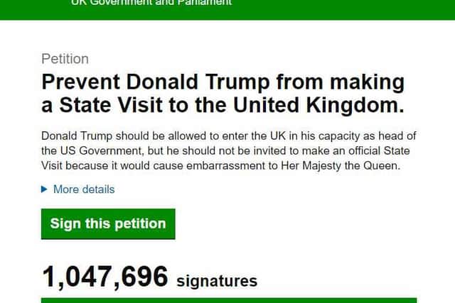 The petition this morning
