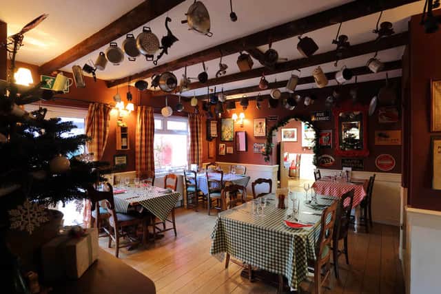 Country chic – inside has a French bistro feel