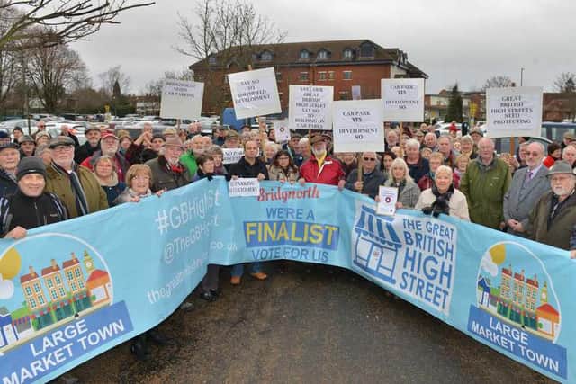 Protesters in Bridgnorth