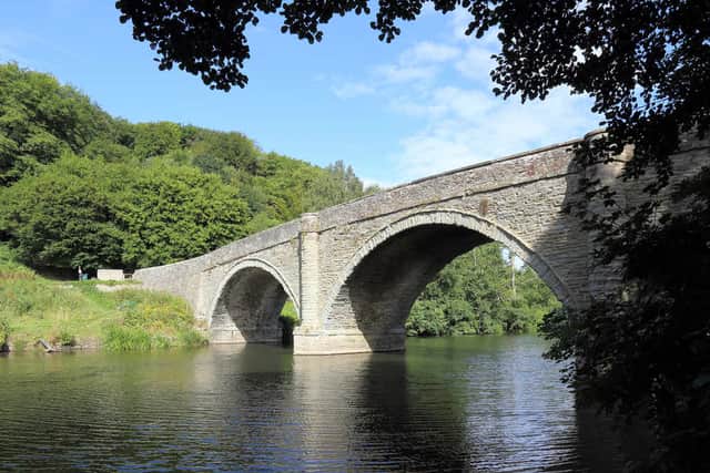 Riverside view - the cafe is situated beside Dinham Bridge