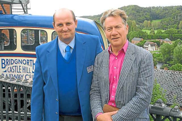 Head to the hills – the star pays a visit to the Bridgnorth Cliff Railway
